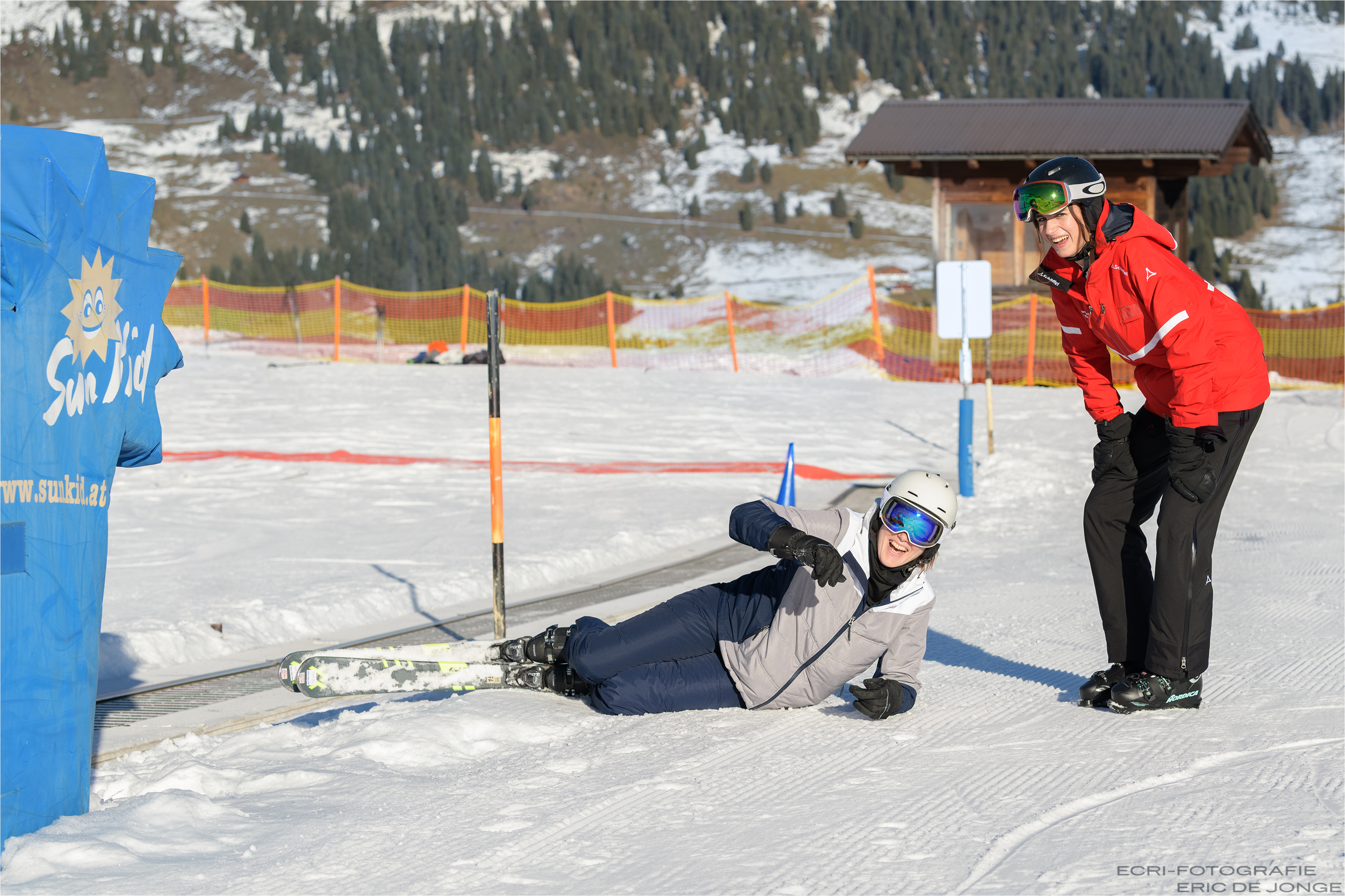 Kinderen op de skischool in Gerlos